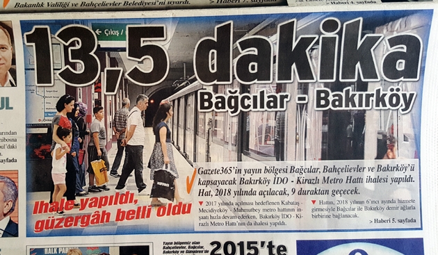 Kirazlı- Bakırköy (İDO) Metro Hattı’nın temeli atıldı