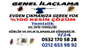 Genel İlaçlama (Her türlü ilaçlama ve böceklerden kurtulma çözümü)