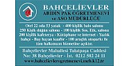 Bahçelievler Abidin Pak Öğretmenevi ve ASO Müdürlüğü