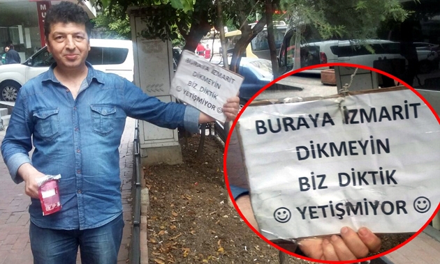 Güngörenli esnaf sigara içenler için bakın ne yazdı…