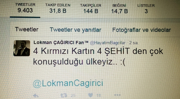 Başkan Çağırıcı’dan tokat gibi tweet...