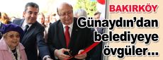 Günaydın’dan belediyeye övgüler…