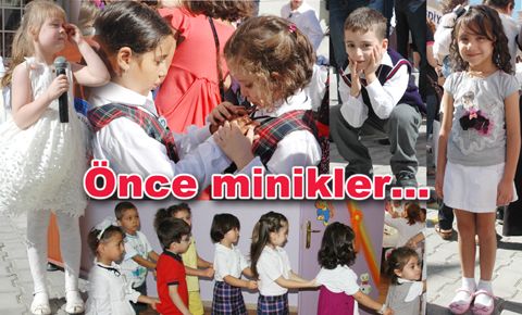 İlk ders zili minikler için çaldı