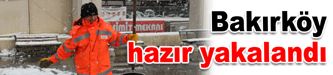 Bakırköy karla mücadelede sınıfı geçti
