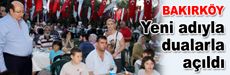 Millet Gezi Parkı dualarla açıldı