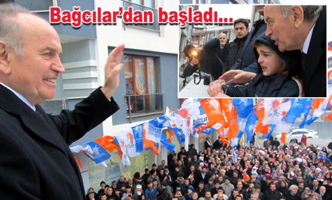 Kadir Topbaş Bağcılar’dan başladı…