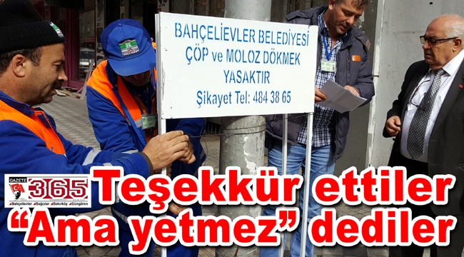 Vatandaşlar belediyeye teşekkür etti, devamını istedi