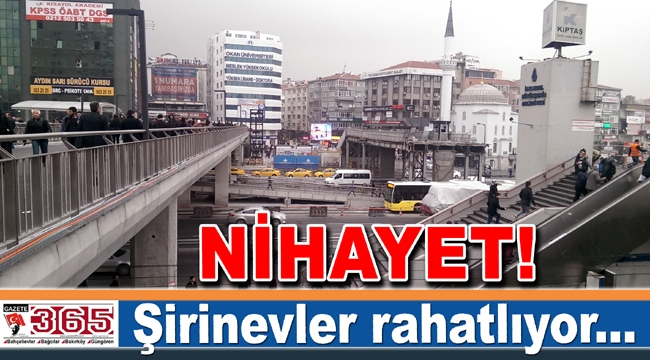 Şirinevler’de yapılan yeni üst geçit hizmete girdi