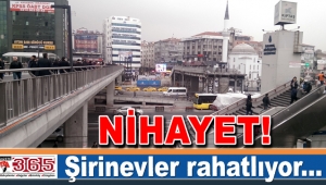 Şirinevler’de yapılan yeni üst geçit hizmete girdi