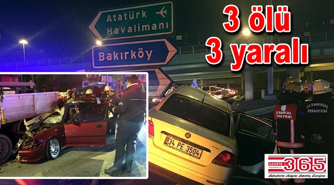 Bahçelievler'de 2 ayrı trafik kazası...