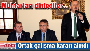 Başkan Çağrıcı ve Genel Müdür Turan muhtarları dinledi