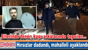 İstanbul'un göbeğinde mahalleli hırsız nöbetinde…
