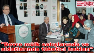 TÜKODER Bağcılar devre mülk sistemi hakkında seminer verdi