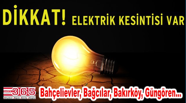 4 ilçede 3 gün elektrik kesintileri yaşanacak