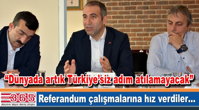 AK Parti Bahçelievler yerel medya ile referandumu konuştu