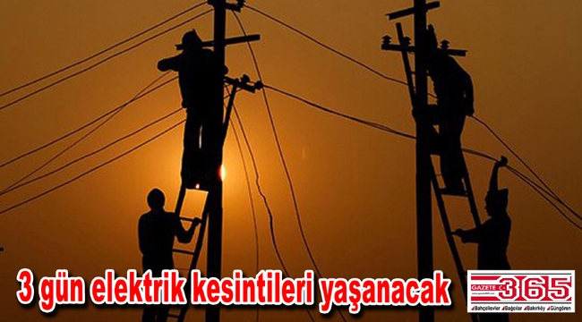 Bahçelievler, Bağcılar ve Güngören'de elektrik kesintisi…