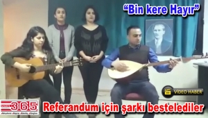 CHP Bağcılar gençliğinden referandum şarkısı…