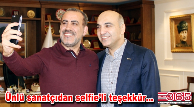 Haluk Levent İzmir Marşı için Başkan Kerimoğlu'na teşekkür etti