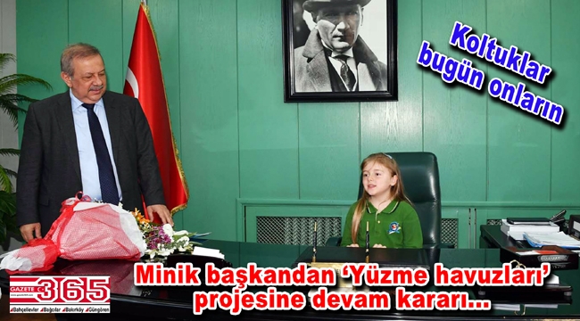 Bahçelievler Belediyesi'nin minik Başkanı Melek Rüya Doğar oldu