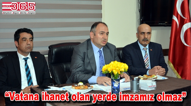 MHP İl Başkanı Bülent Karataş, Bahçelievler'de referandumu konuştu