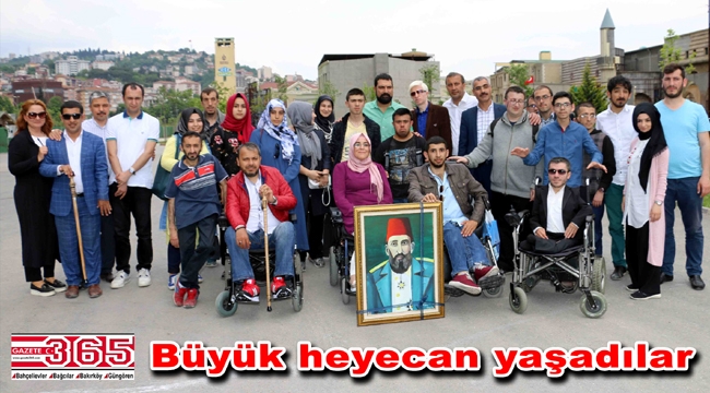 Bağcılarlı engellilerden 'Payitaht Abdülhamid' dizi setine ziyaret…