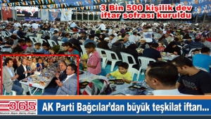 AK Parti Bağcılar ilçe teşkilatı iftar sofrasında buluştu