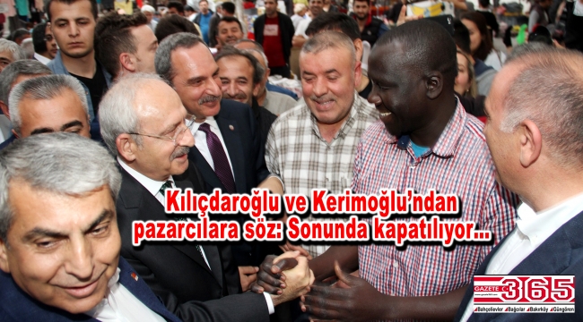 CHP lideri Kemal Kılıçdaroğlu Bakırköy'de pazarcılarla iftar açtı