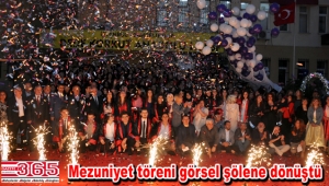 Dede Korkut Anadolu Lisesi öğrencilerinin mezuniyet sevinci…