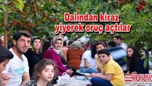 Kiraz Bahçesi'nde iftar sofrası kuruldu