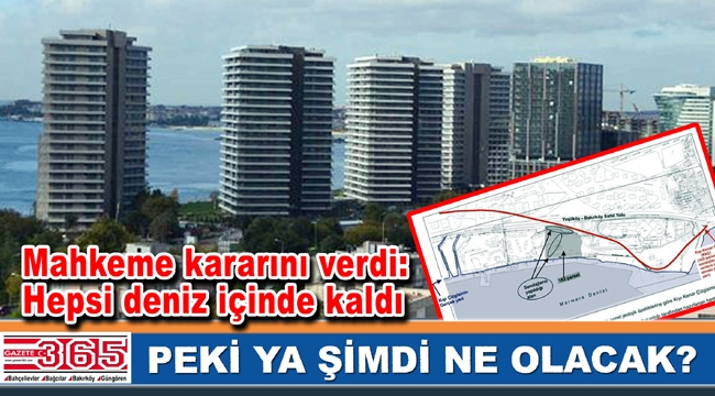 Ataköy sahildeki yapılara yargı şoku…