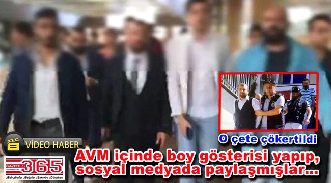 Bahçelievler'de bir AVM'de haraç toplayan çete çökertildi