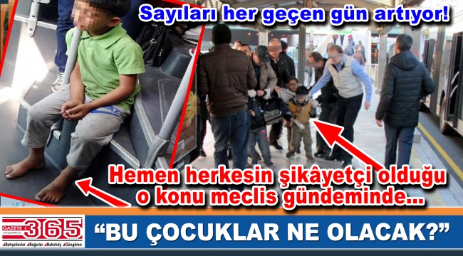 CHP'li meclis üyeleri dilenen çocukları İBB meclisine taşıdı