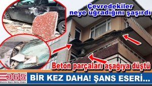 Bahçelievler'de bir binanın balkonu çöktü