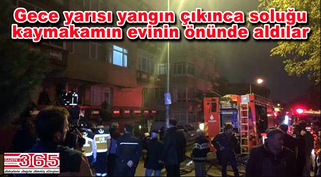 Bahçelievler'deki yangın apartman sakinlerini sokağa döktü