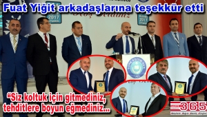 Başkan Fuat Yiğit güven tazeledi