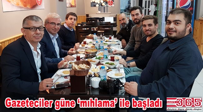 Sürmene Pide’den gazetecilere Karadeniz usulü kahvaltı…