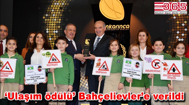 Bahçelievler Belediyesi 'Çocuklara Trafik Eğitimi'yle 'Altın Karınca' ödülü aldı