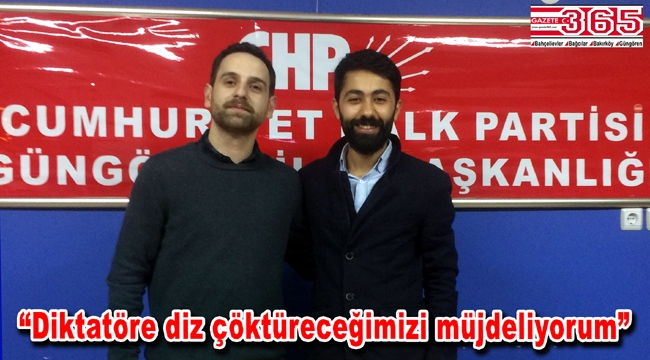 CHP Güngören Gençlik Kolu Başkanlığı’na Zeki Can Bakır seçildi