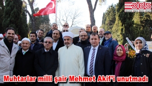 TÜMFED vefatının 81'inci yılında Mehmet Akif Ersoy'u mezarı başında andı