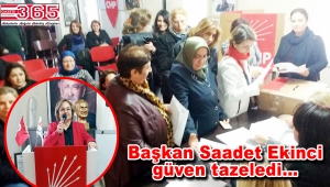 CHP Bağcılar Kadın Kolu Başkanı tekrar Saadet Ekinci oldu