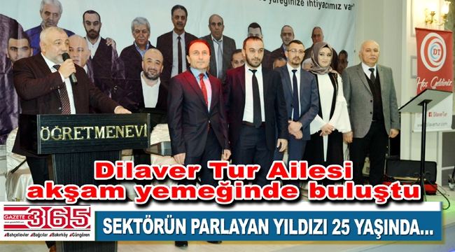 Dilaver Tur 25'inci yılını çalışanları ve dostlarıyla kutladı