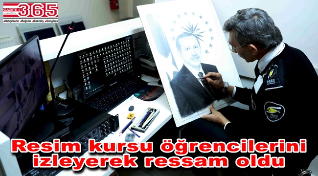 'Ressam güvenlik' Erdoğan'a hediyesini vermek istiyor