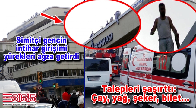 Bakırköy'de korkutan intihar girişimi: 5 katlı binaya çıktı…