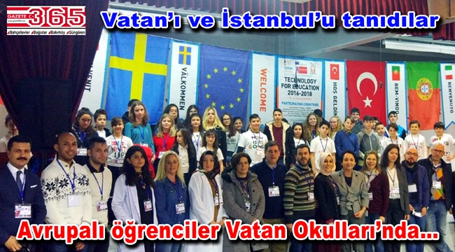 Vatan Okulları AB Erasmus+ Projesi kapsamında yabancı öğrencileri ağırladı