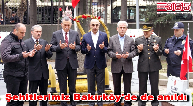 Bakırköy protokolü Bakırköy Şehitliği'ni ziyaret etti