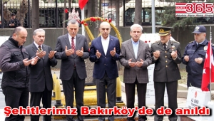 Bakırköy protokolü Bakırköy Şehitliği'ni ziyaret etti