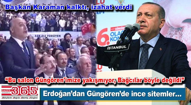Cumhurbaşkanı Erdoğan'dan Güngören'de dikkat çeken sözler…