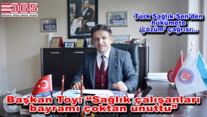 Türk Sağlık-Sen İstanbul 5 No’lu Şube Başkanı Toy’dan Tıp Bayramı açıklaması…
