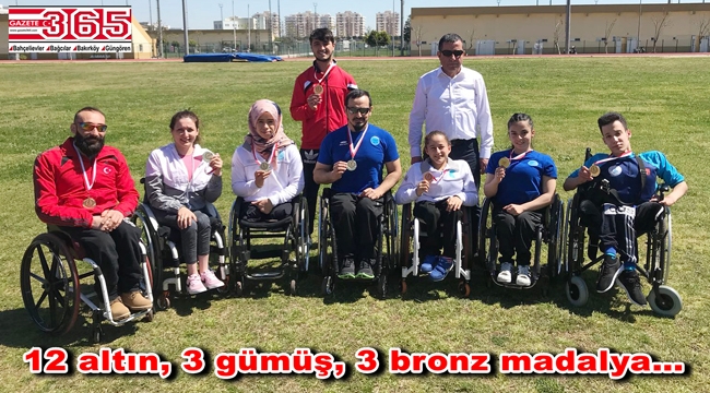 Bağcılarlı engelli atletler, İstanbul'a 12 altın madalya ile döndü