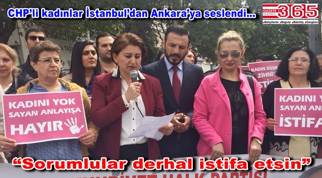 CHP Bahçelievler kadınları İsmail Kahraman'a tepki gösterdi